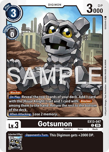 EX13-047, C, Gotsumon