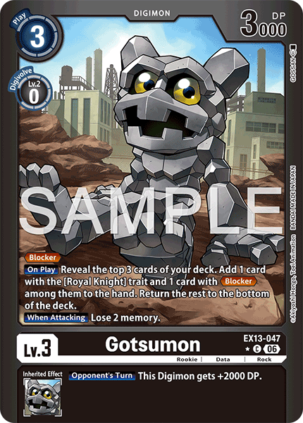 EX13-047, C, Gotsumon (Foil)