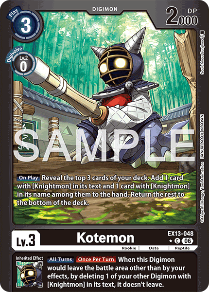 EX13-048, C, Kotemon (Foil)