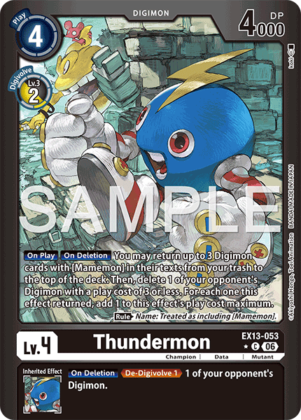 EX13-053, C, Thundermon (Foil)
