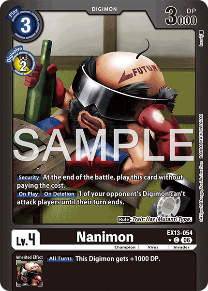 EX13-054, C, Nanimon (Foil)