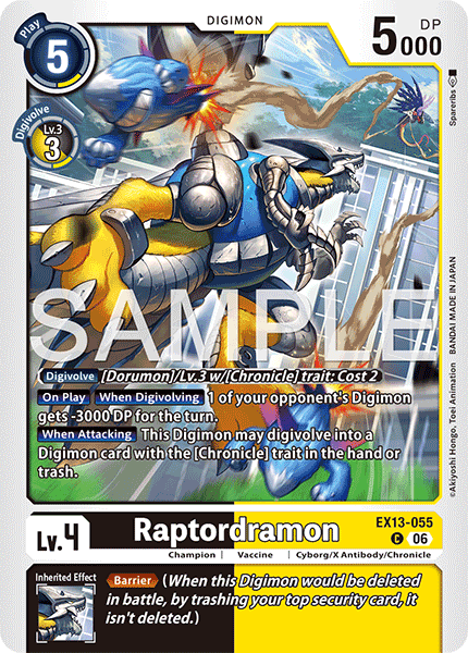 EX13-055, C, Raptordramon