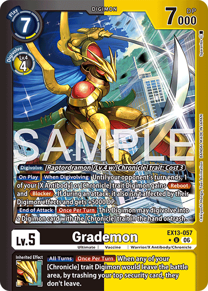 EX13-057, UC, Grademon (Foil)