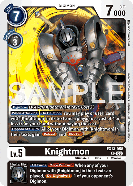 EX13-058, R, Knightmon