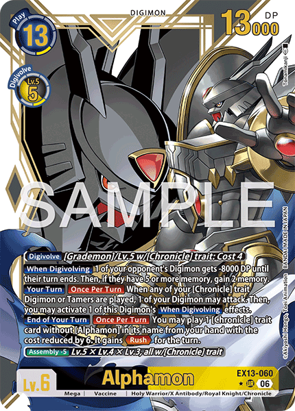 EX13-060, UR, Alphamon (Alternate Art)