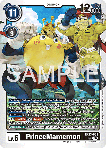 EX13-063, SR, PrinceMamemon