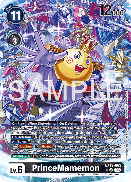 EX13-063, SR, PrinceMamemon (Alternate Art)