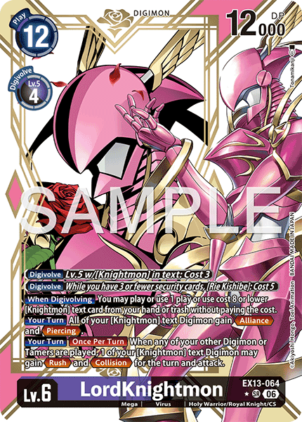 EX13-064, SR, LordKnightmon (Alternate Art)