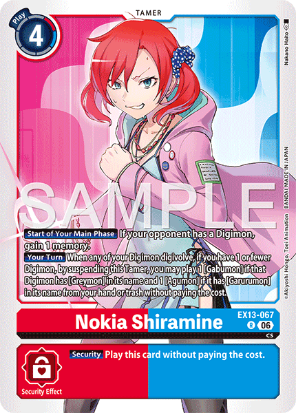 EX13-067, R, Nokia Shiramine