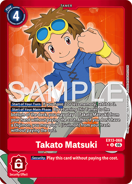 EX13-068, UC, Takato Matsuki (Foil)