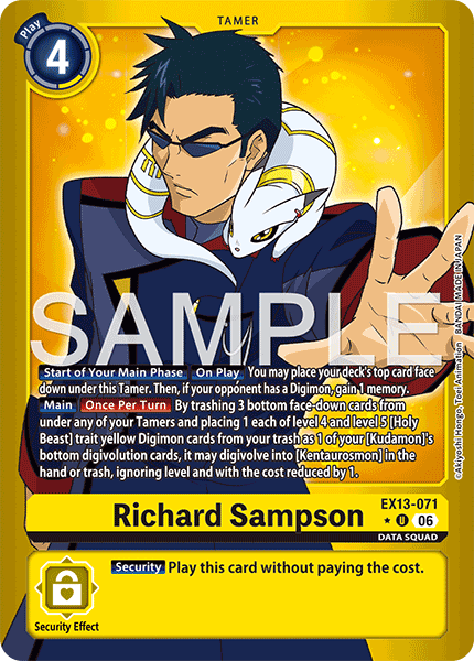 EX13-071, UC, Richard Sampson (Foil)
