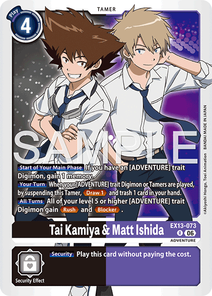 EX13-073, R, Tai Kamiya & Matt Ishida