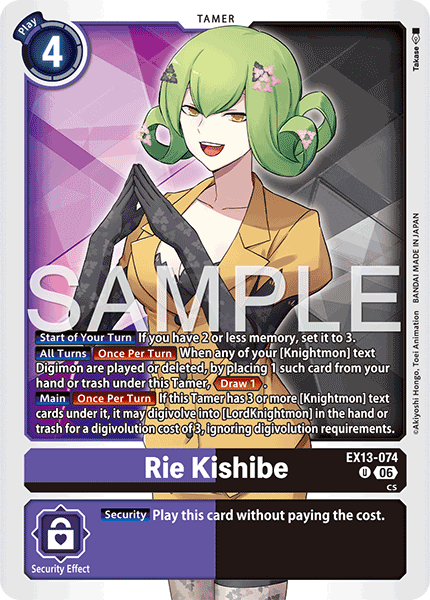 EX13-074, UC, Rie Kishibe