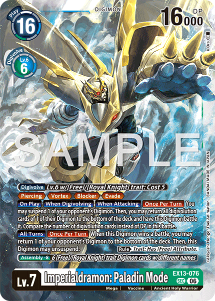 EX13-076, SEC, Imperialdramon: Paladin Mode