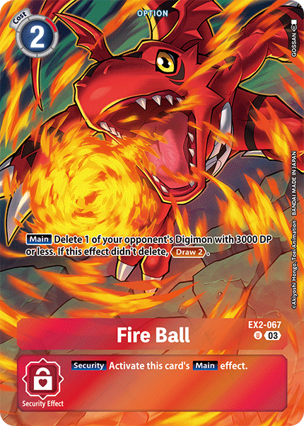 EX02-067 U, Fire Ball (ST17 Reprint)