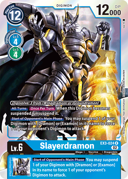 EX3-024 R, Slayerdramon (Revision Pack Reprint)