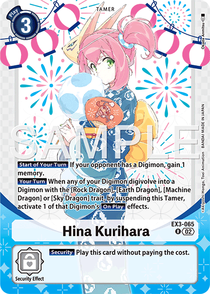 EX03-065 R, Hina Kurihara (PB23 Alternate Art)