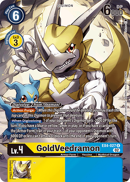 EX04-027 R, GoldVeedramon (Alternate Art)