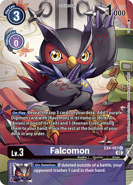 EX04-053 R, Falcomon (Alternate Art)