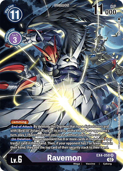 EX4-058 SR, Ravemon (Alternate Art)