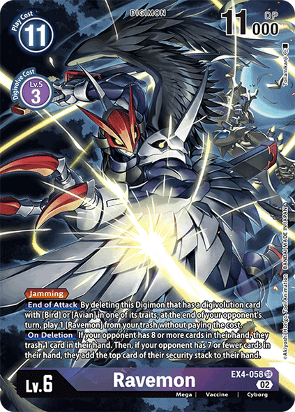 EX04-058 SR, Ravemon (Alternate Art)