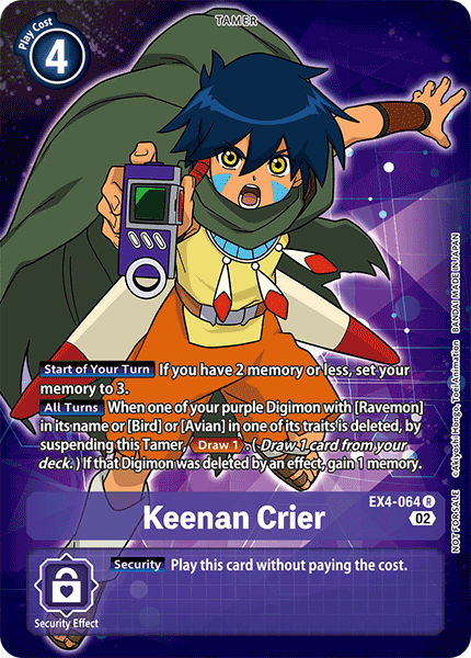 EX4-064 R, Keenan Crier (Box Topper)