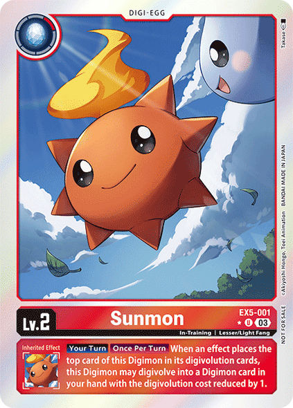 EX05-001, U, Sunmon (Box Topper)