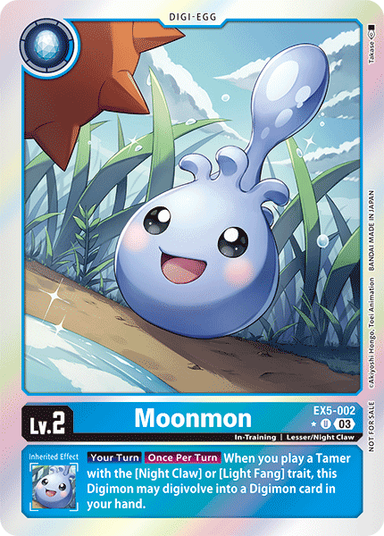 EX05-002, U, Moonmon (Box Topper)