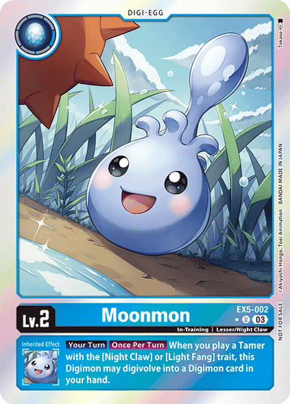 EX05-002, U, Moonmon (Box Topper)