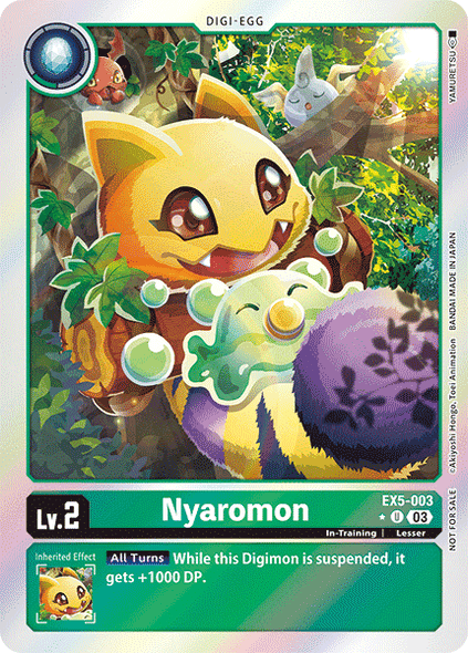 EX05-003, U, Nyaromon (Box Topper)