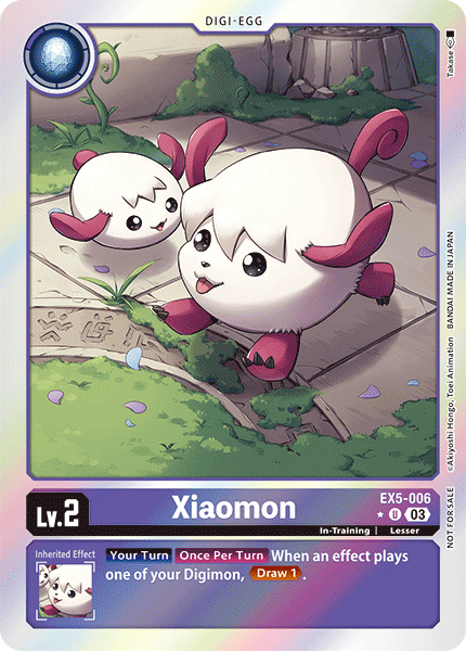 EX5-006, U, Xiaomon (Box Topper)