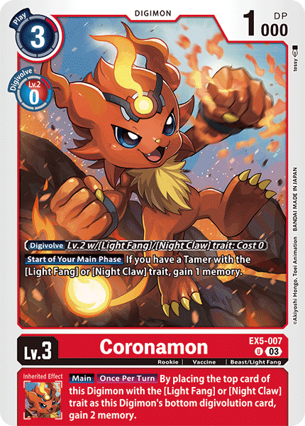 EX5-007, U, Coronamon