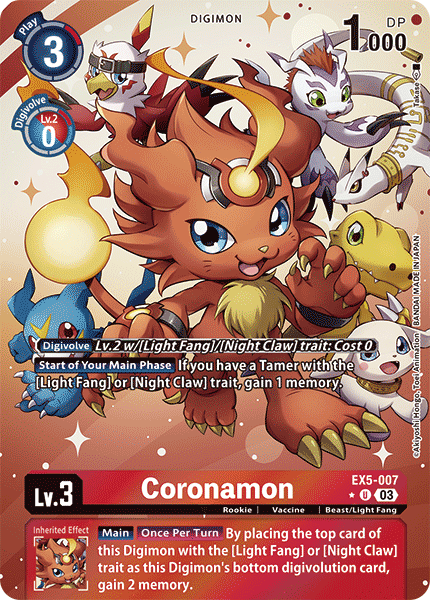 EX05-007, U, Coronamon (Alternate Art)