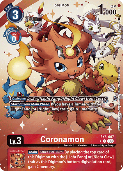 EX05-007, U, Coronamon (Alternate Art)