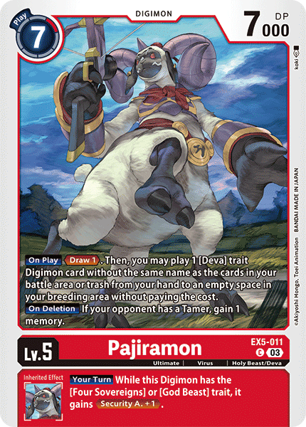 EX5-011, C, Pajiramon