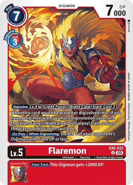 EX5-012, U, Flaremon