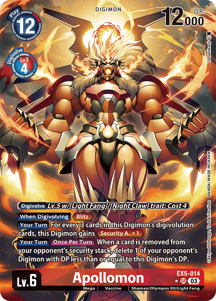 EX5-014, SR, Apollomon (Alternate Art)