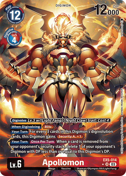 EX05-014, SR, Apollomon (Alternate Art)