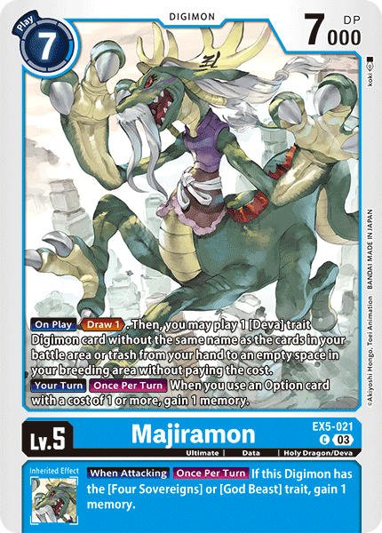 EX5-021, C, Majiramon