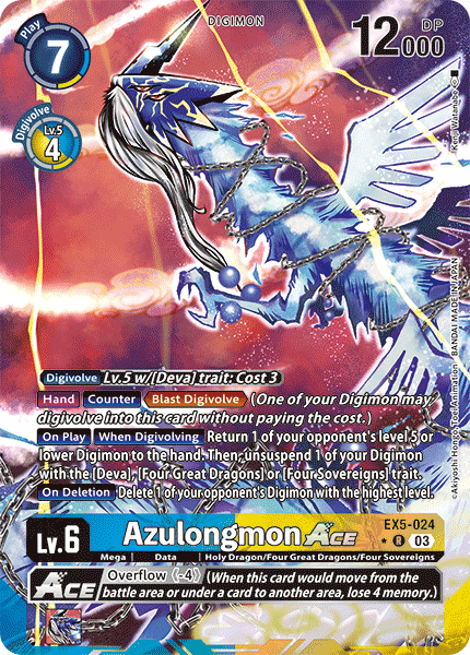 EX5-024, R, Azulongmon Ace (Alternate Art)