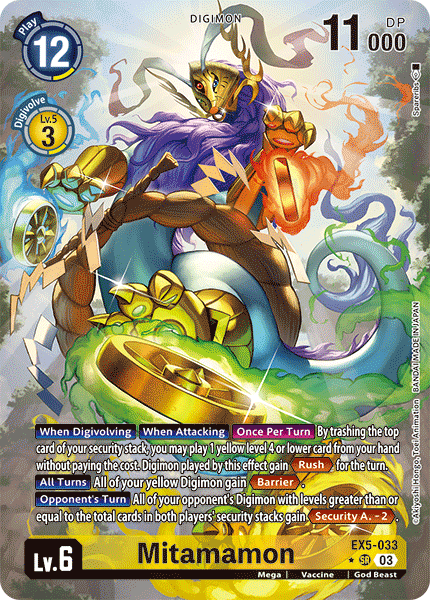 EX5-033, SR, Mitamamon (Alternate Art)