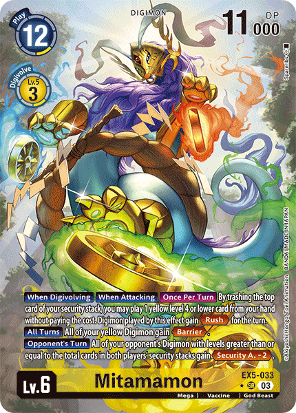 EX05-033, SR, Mitamamon (Alternate Art)