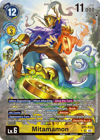 EX05-033, SR, Mitamamon (Alternate Art)