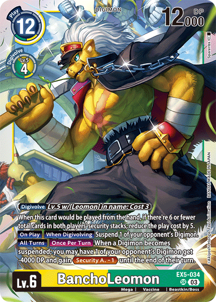 EX5-034, SR, BanchoLeomon