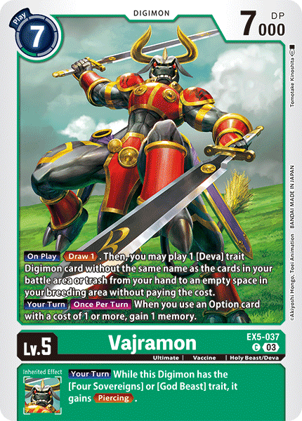 EX5-037, C, Vajramon