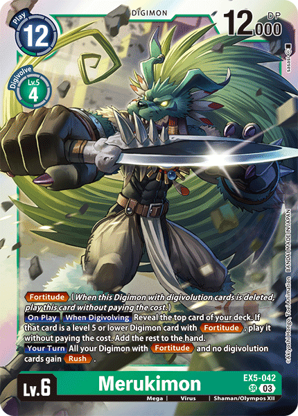 EX5-042, SR, Merukimon