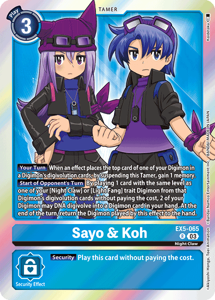 EX5-065, R, Sayo & Koh