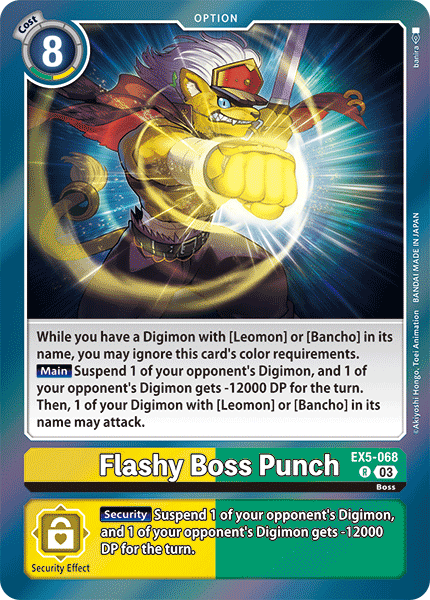 EX5-068, R, Flashy Boss Punch