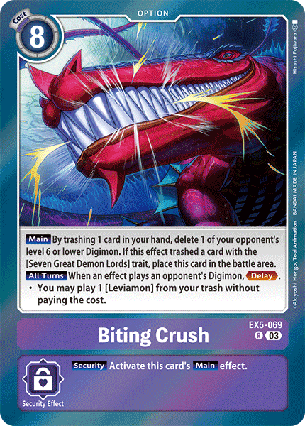 EX5-069, R, Biting Crush