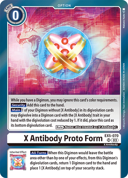 EX5-070, SR, X Antibody Proto Form